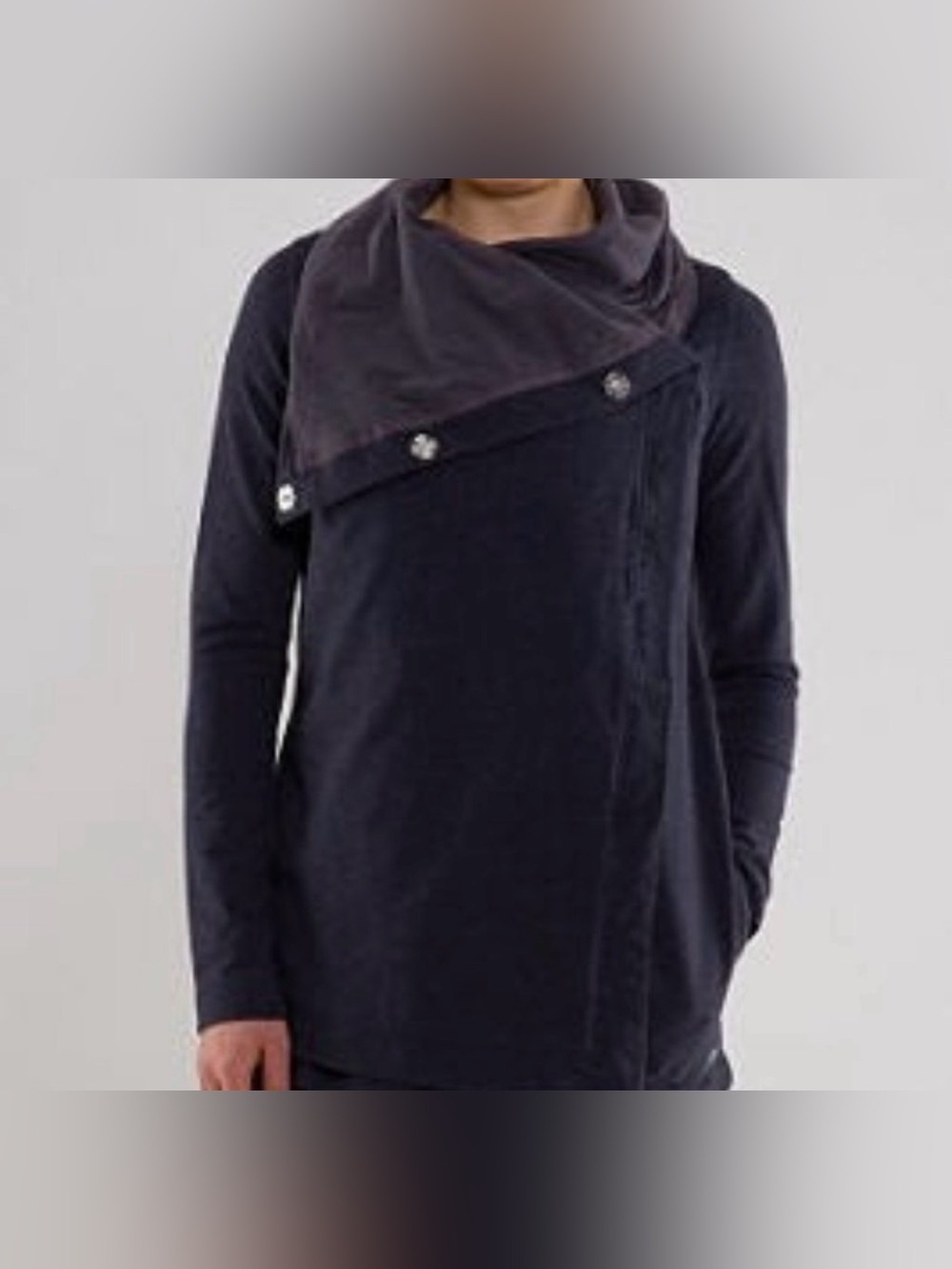 lululemon Savasana Wrap Black/grey Wrap vest - size 4
